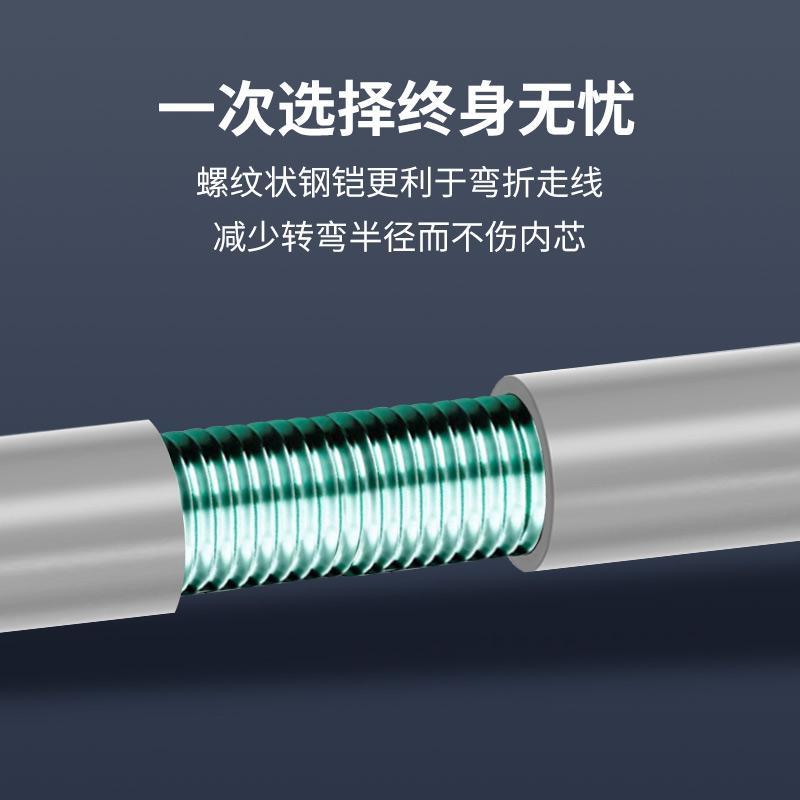 鋼帶鎧裝（防鼠咬）超五類屏蔽網(wǎng)線：高性能防護與多場景應(yīng)用解析