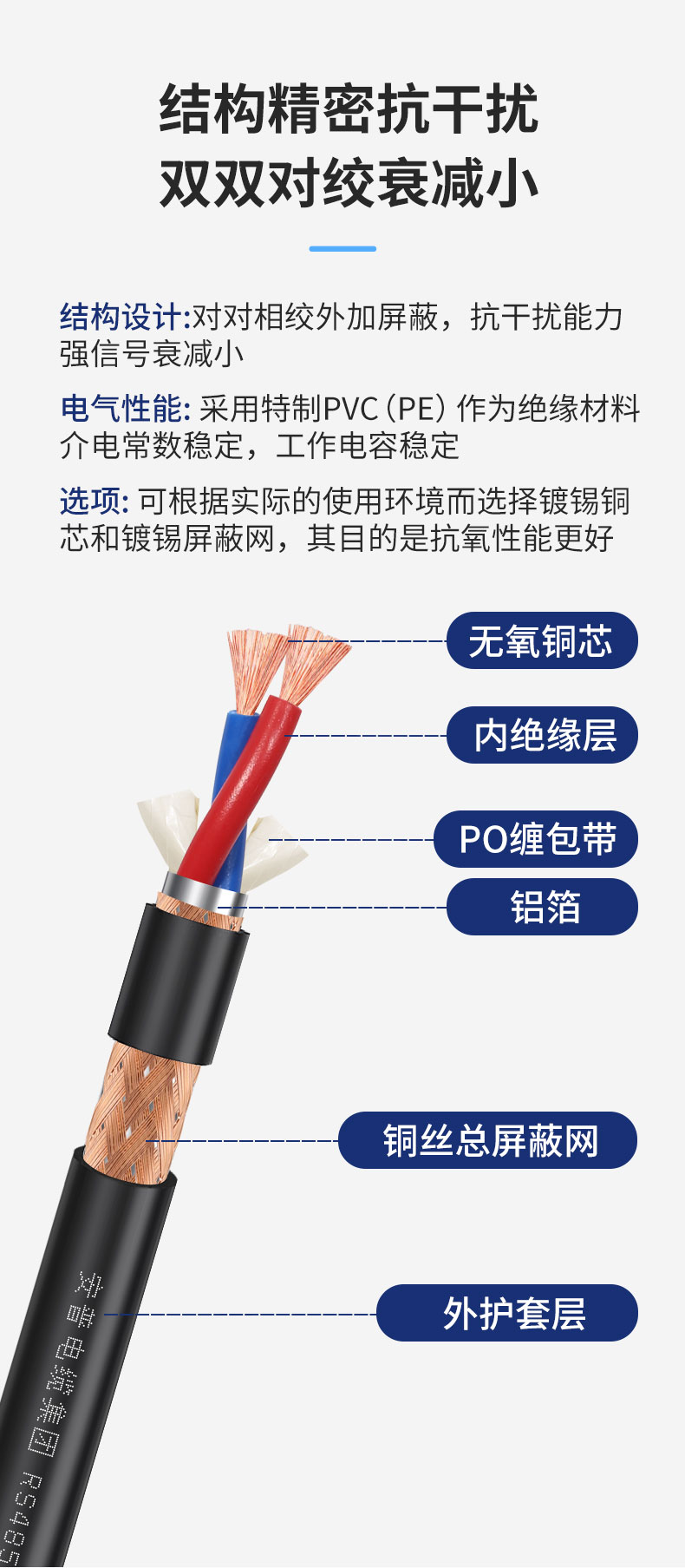 rvsp2芯雙絞屏蔽電纜